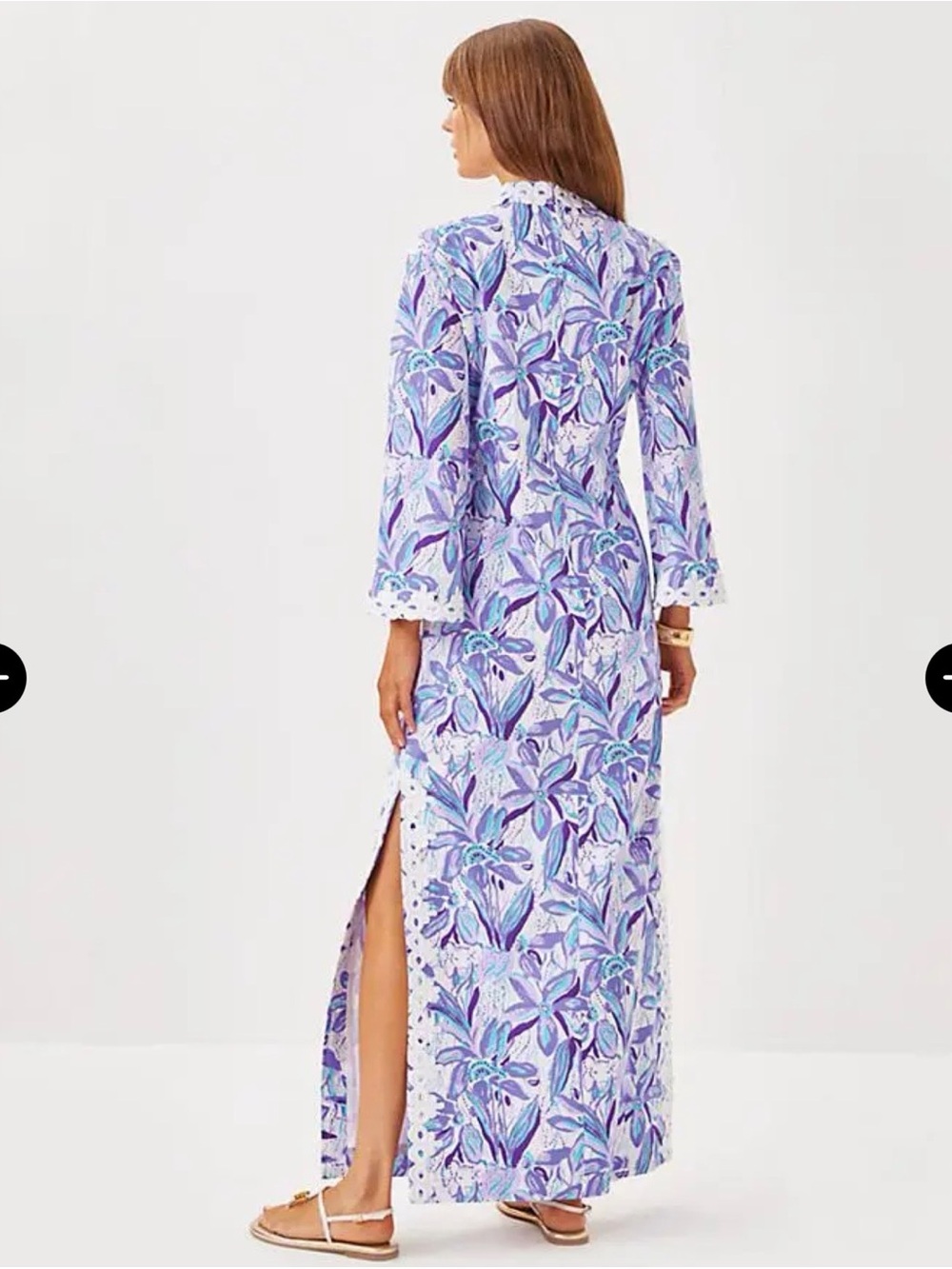 Lilly Pulitzer Shealyn Stretch Maxi Caftan in Elephant in the Bloom EUC - Picture 5 of 11